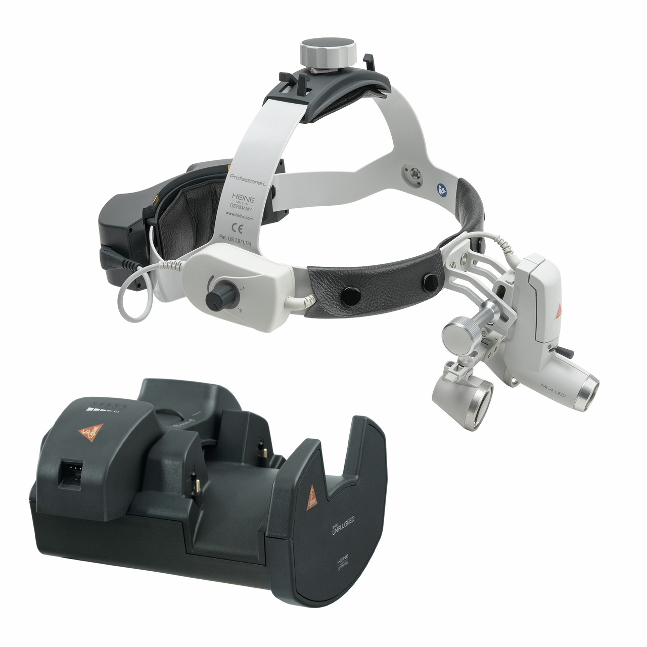 HEINE ML4 LED HeadLight with HR / HRP Optics